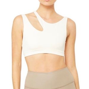 Alo Yoga Peak Sports Bra White